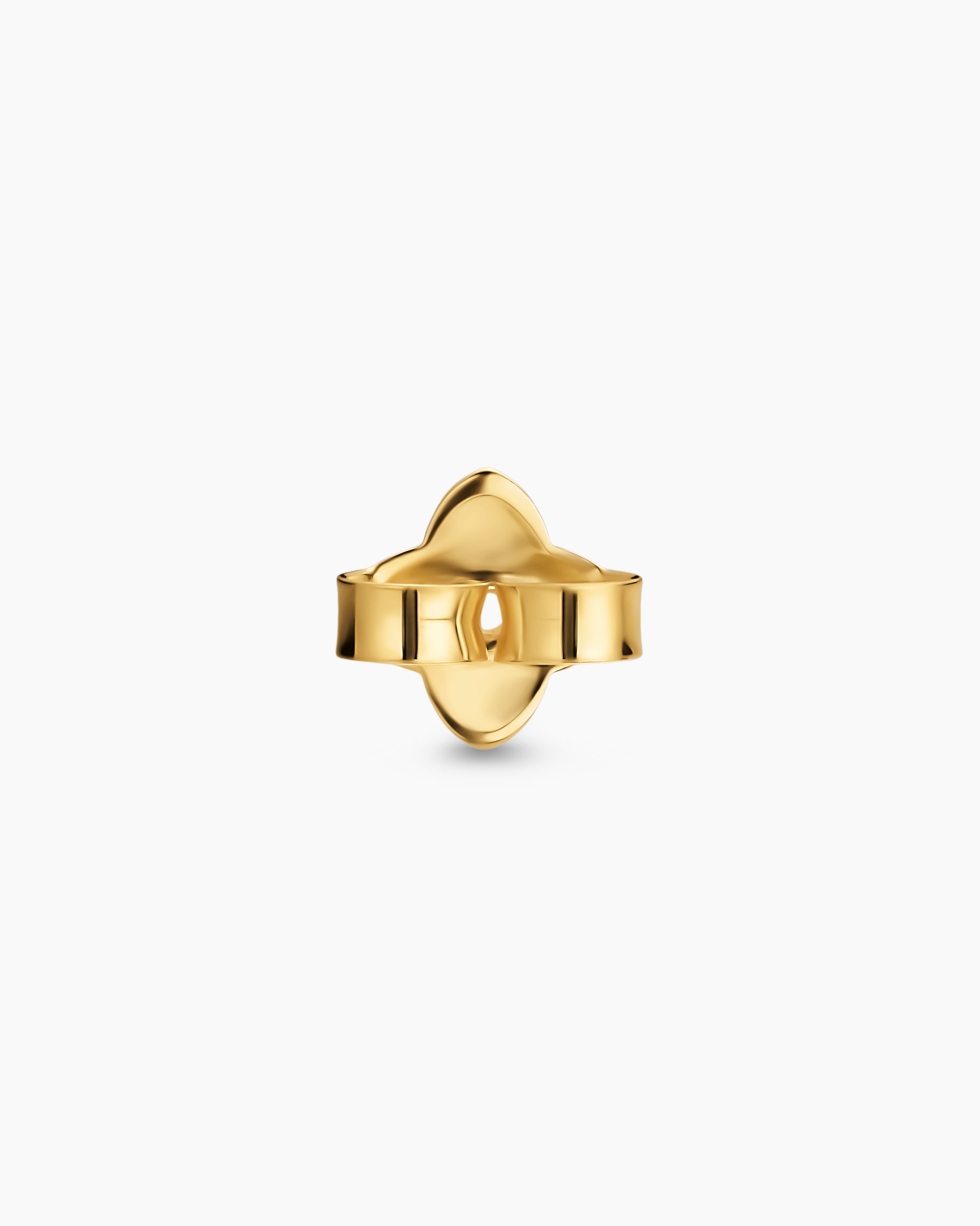 Quatrefoil Earring Backs 18K Yellow Gold, 7mm