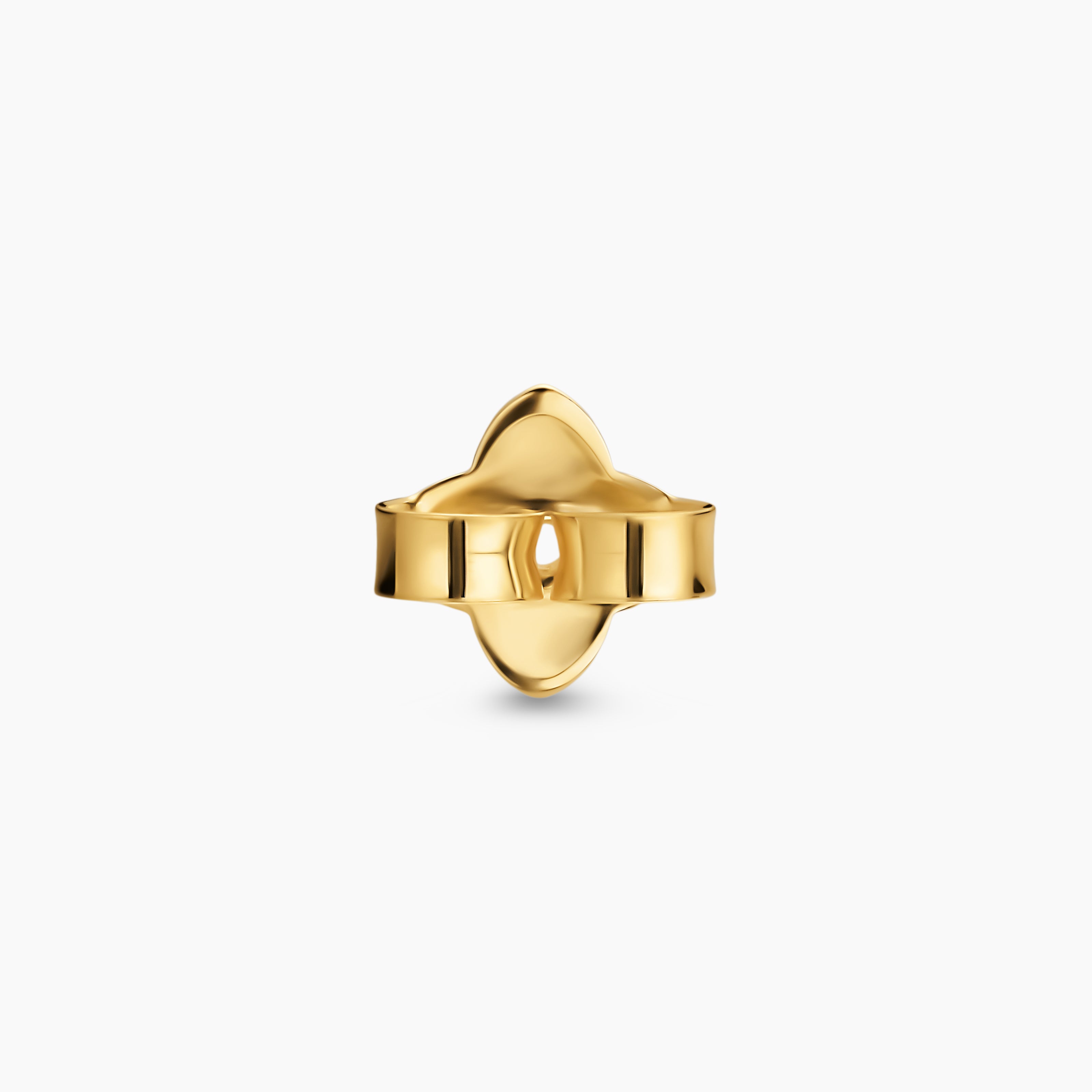 Quatrefoil Earring Backs in 18K Yellow Gold, 7mm