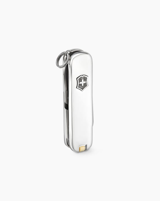Streamline® Inlay Swiss Army® Knife in Sterling Silver with Black Onyx