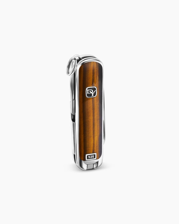 Streamline® Inlay Swiss Army® Knife in Sterling Silver with Tiger’s Eye