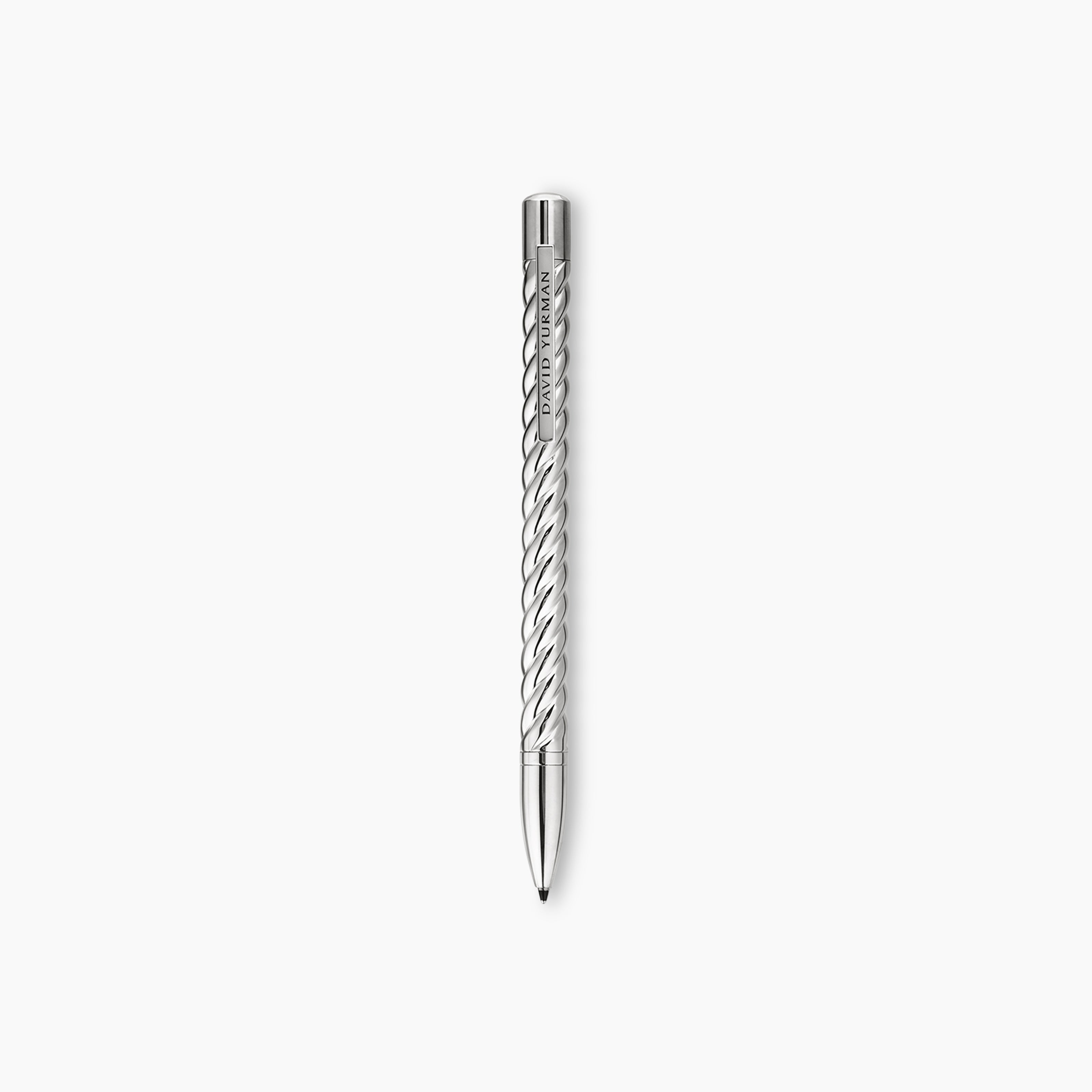 Cable Pen in Sterling Silver with Brass