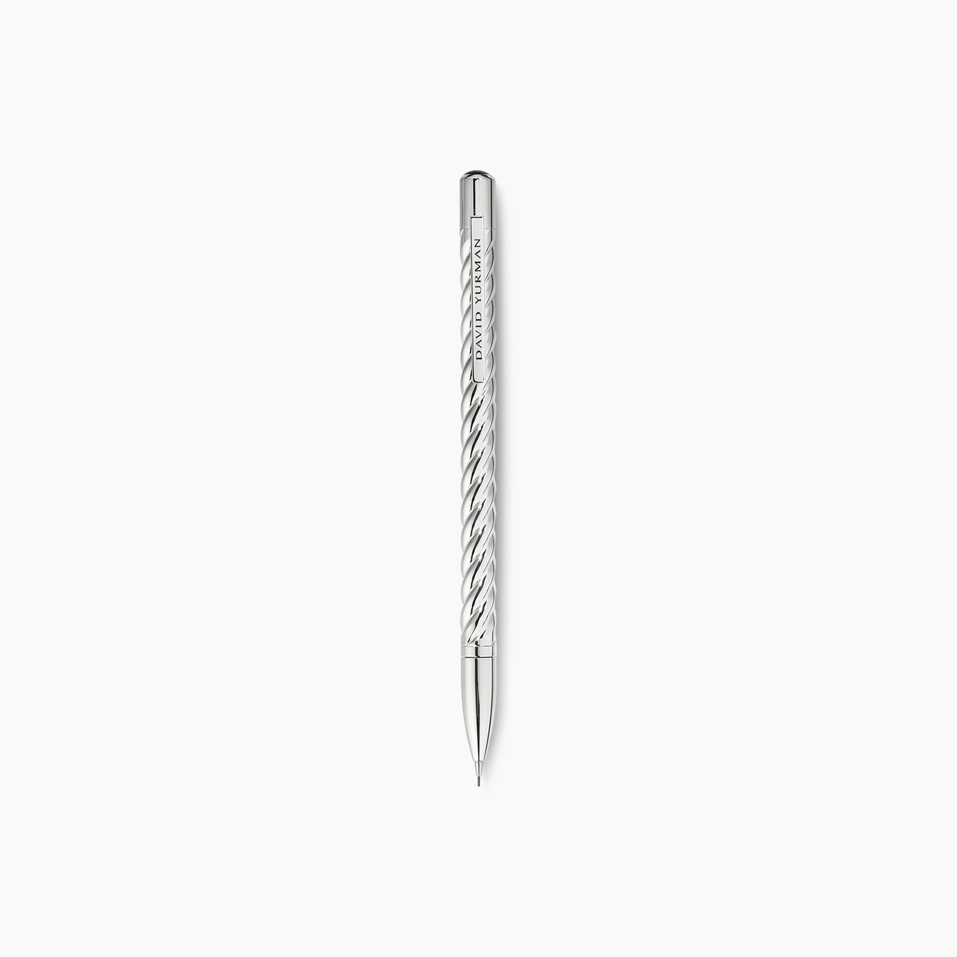 Cable Pencil in Sterling Silver with Black Onyx