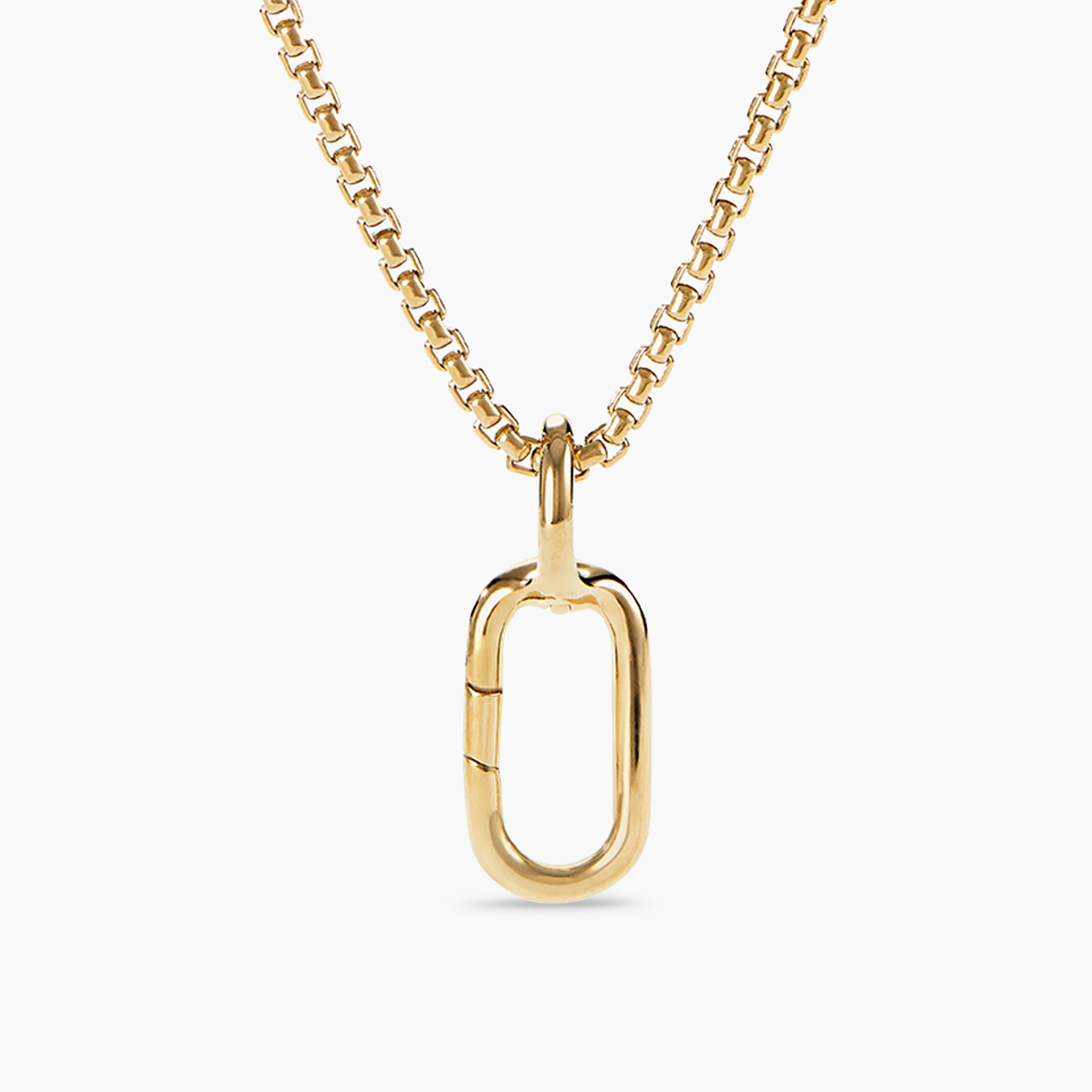 Womens Lexington Amulet Holder in 18K Yellow Gold, 21mm