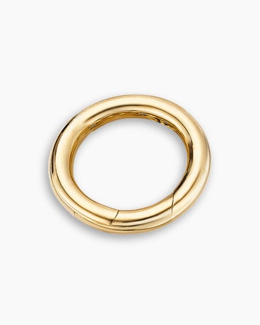 Smooth Amulet Holder in 18K Yellow Gold, 12.3mm
