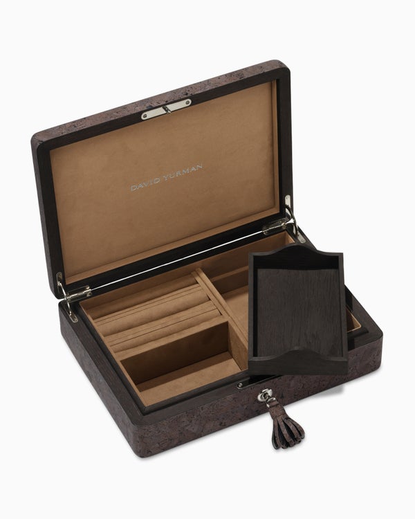 Jewelry Box in Dark Brown Cork