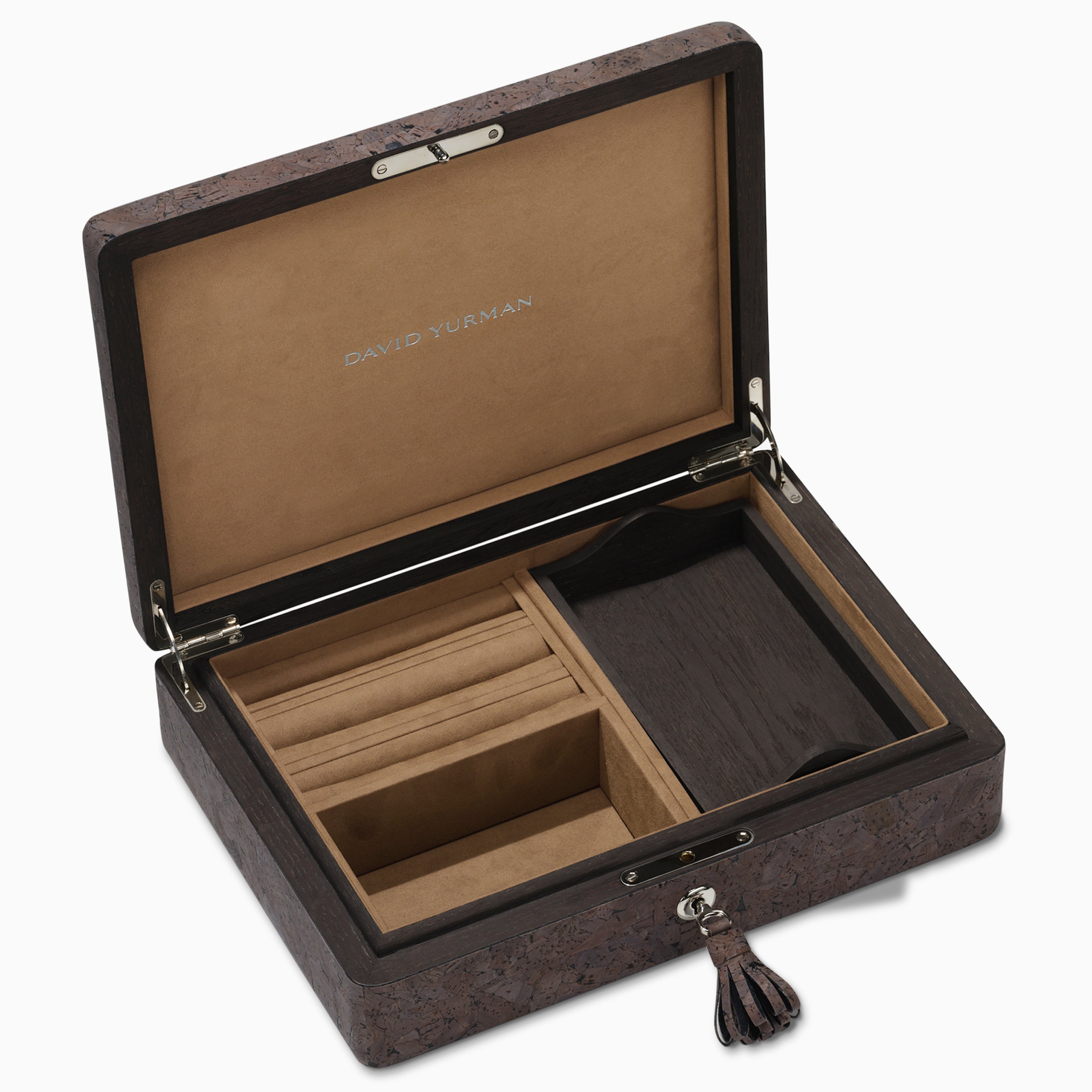 Jewelry Box in Dark Brown Cork