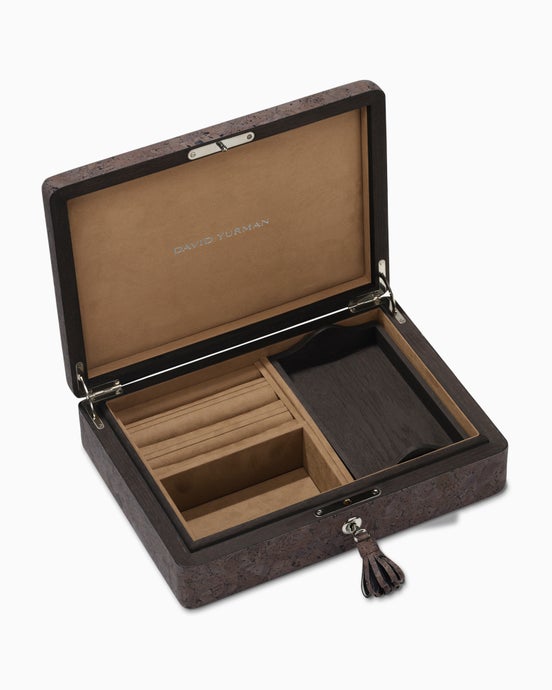 Jewelry Box in Dark Brown Cork