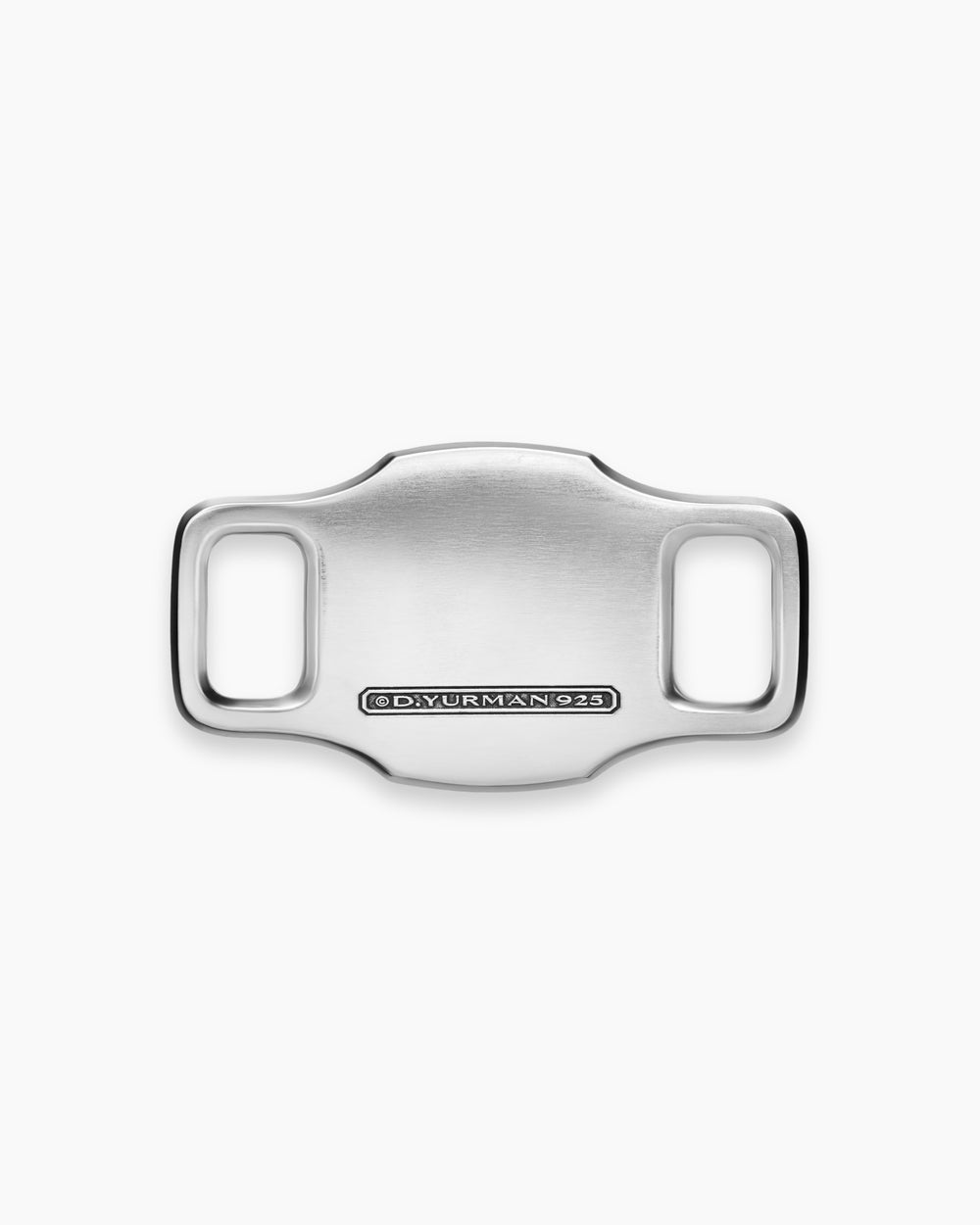 Mens Streamline® Pavé Shoe Lace Charm in Sterling Silver with Diamonds, 16mm