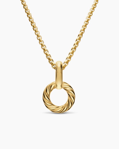 Womens Amulet Holder in 18K Yellow Gold, 20.3mm