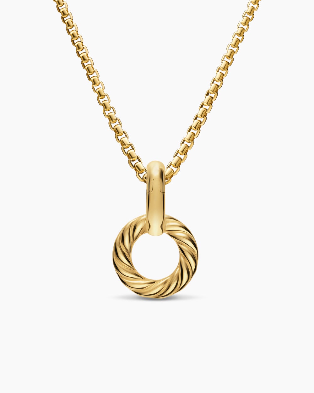 Womens Amulet Holder in 18K Yellow Gold, 20.3mm