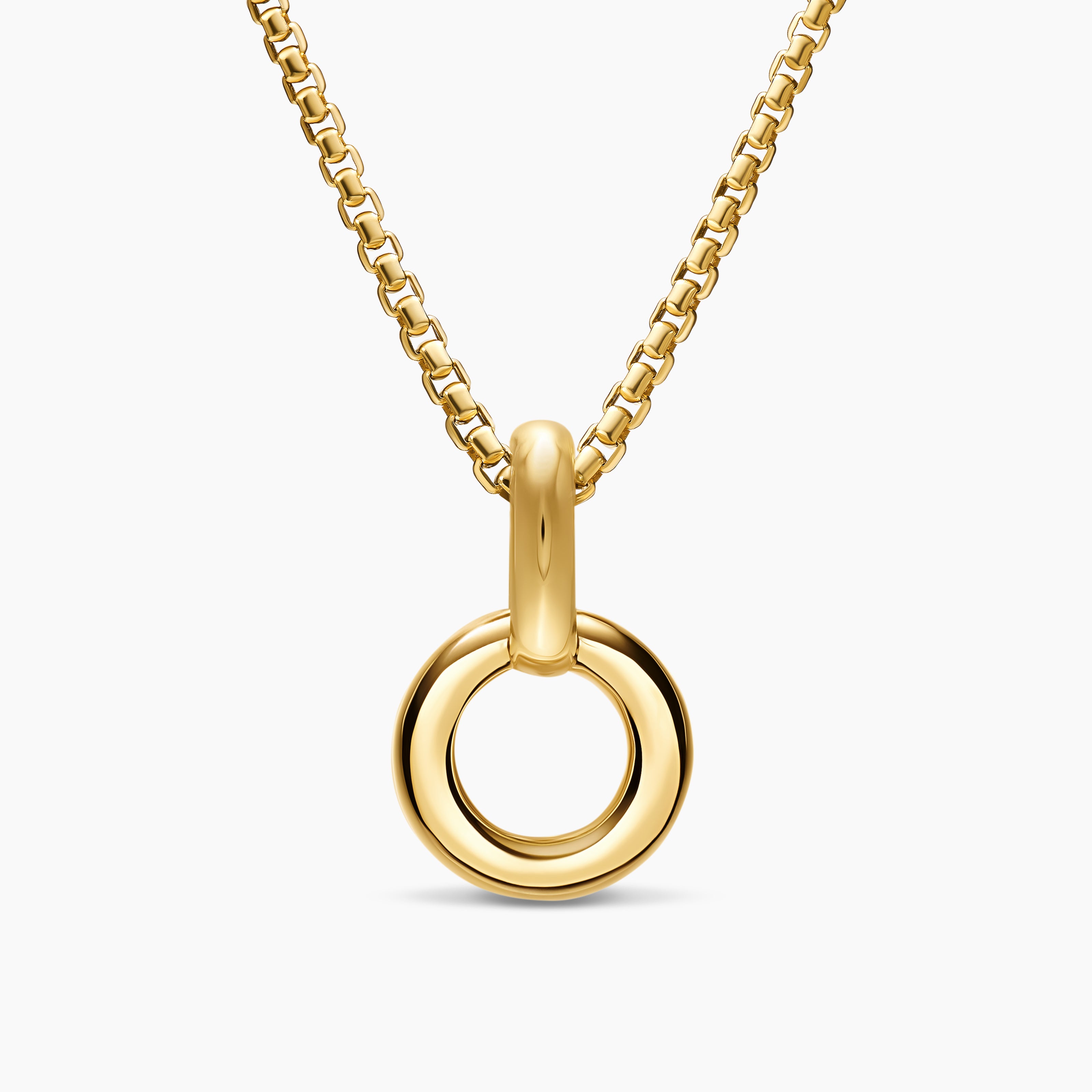 Womens Amulet Holder in 18K Yellow Gold, 20.3mm