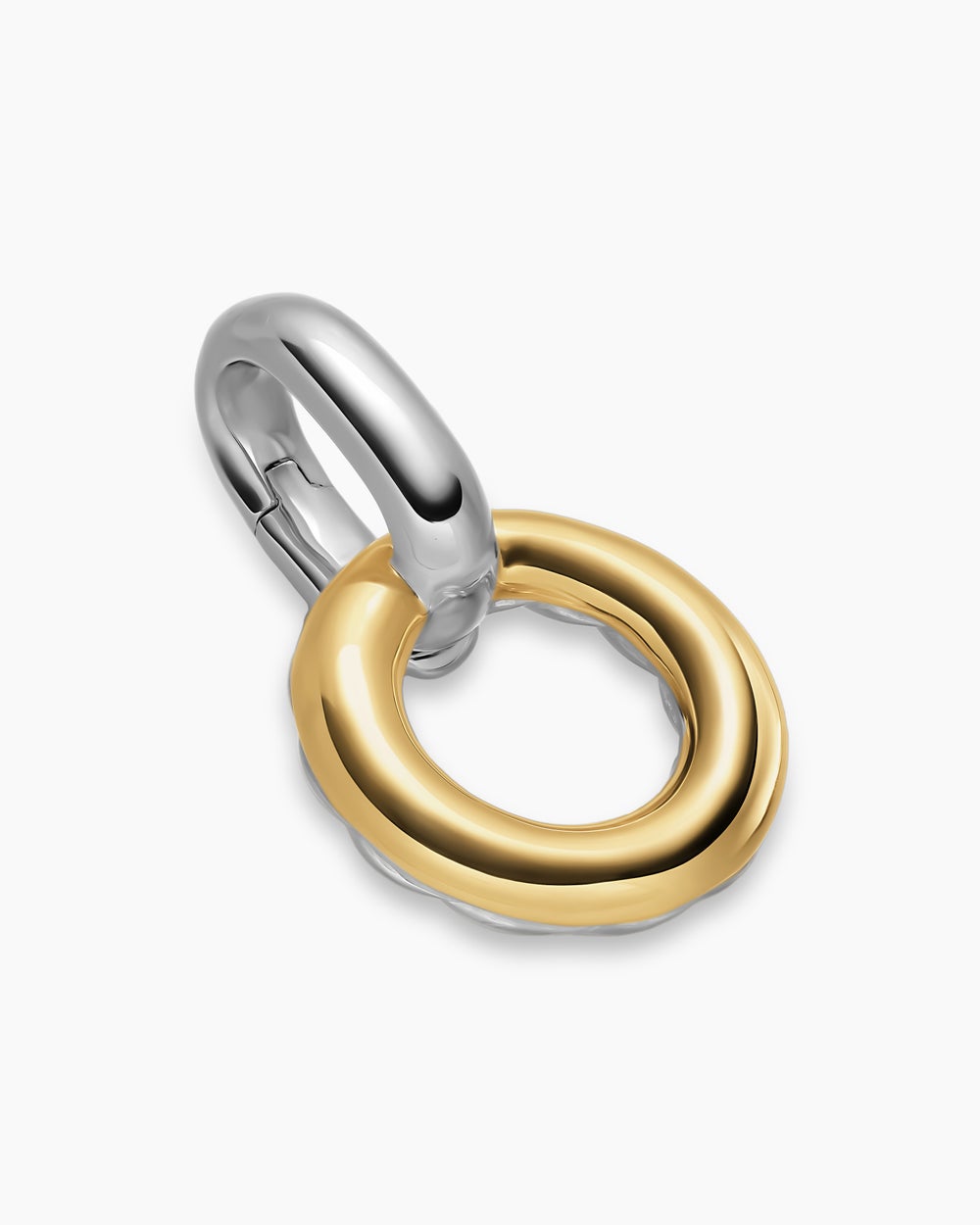 Porte-amulette en argent sterling avec or jaune 14 carats, 20,3 mm femmes