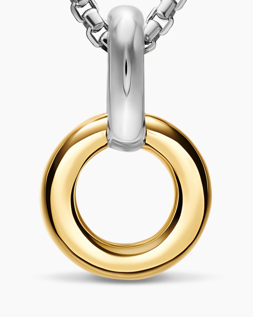 Porte-amulette en argent sterling avec or jaune 14 carats, 20,3 mm femmes