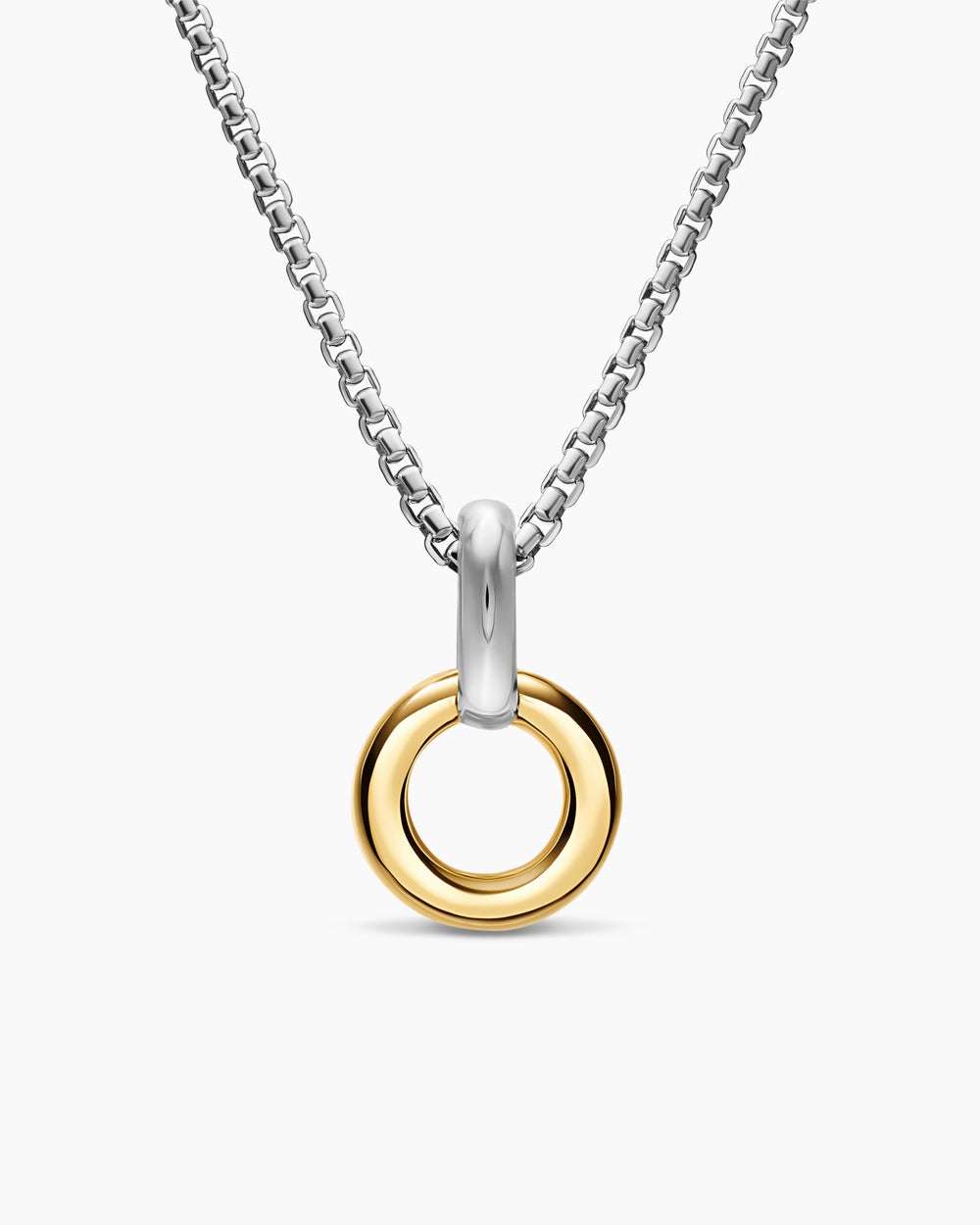 Porte-amulette en argent sterling avec or jaune 14 carats, 20,3 mm femmes