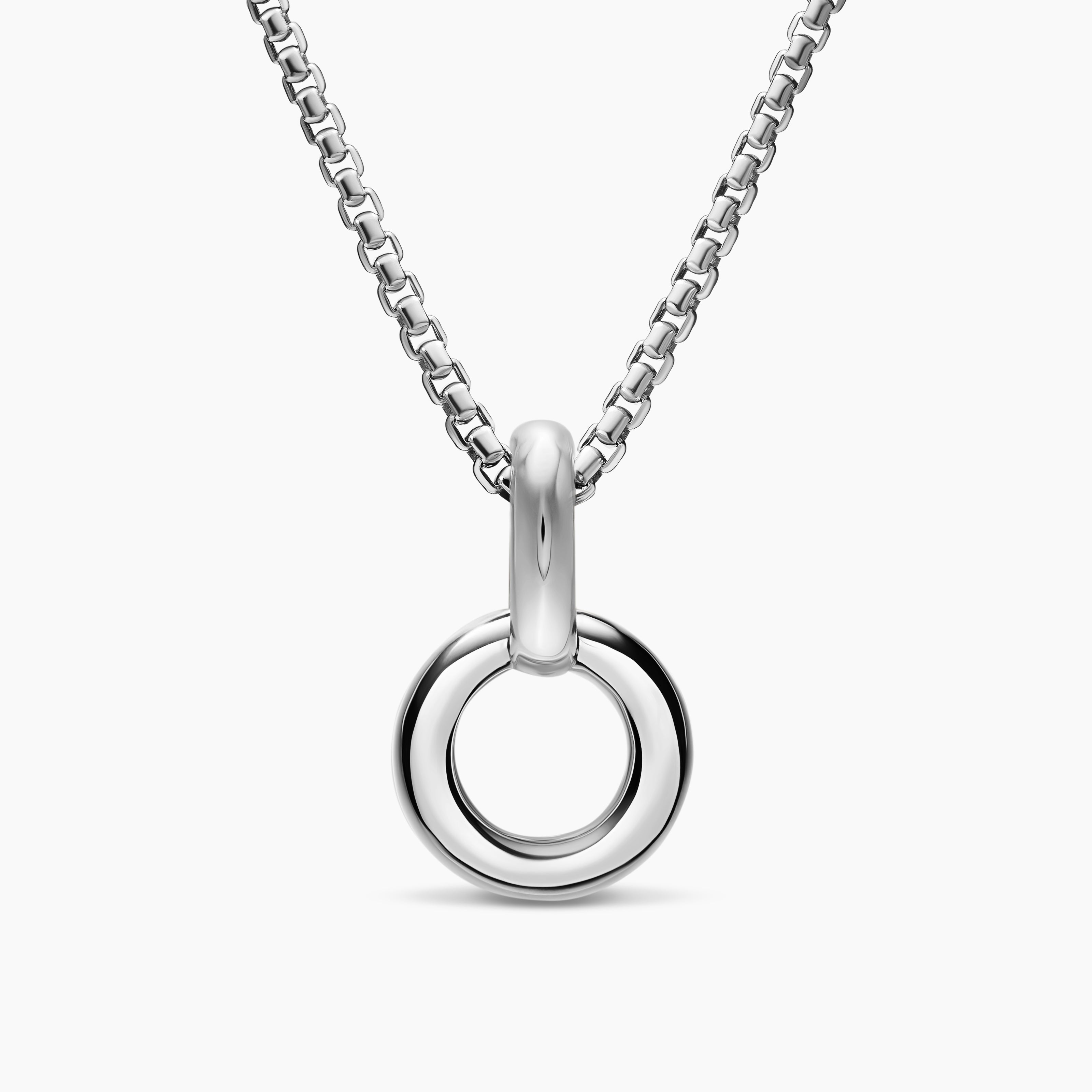 Womens Amulet Holder in Sterling Silver, 20.3mm