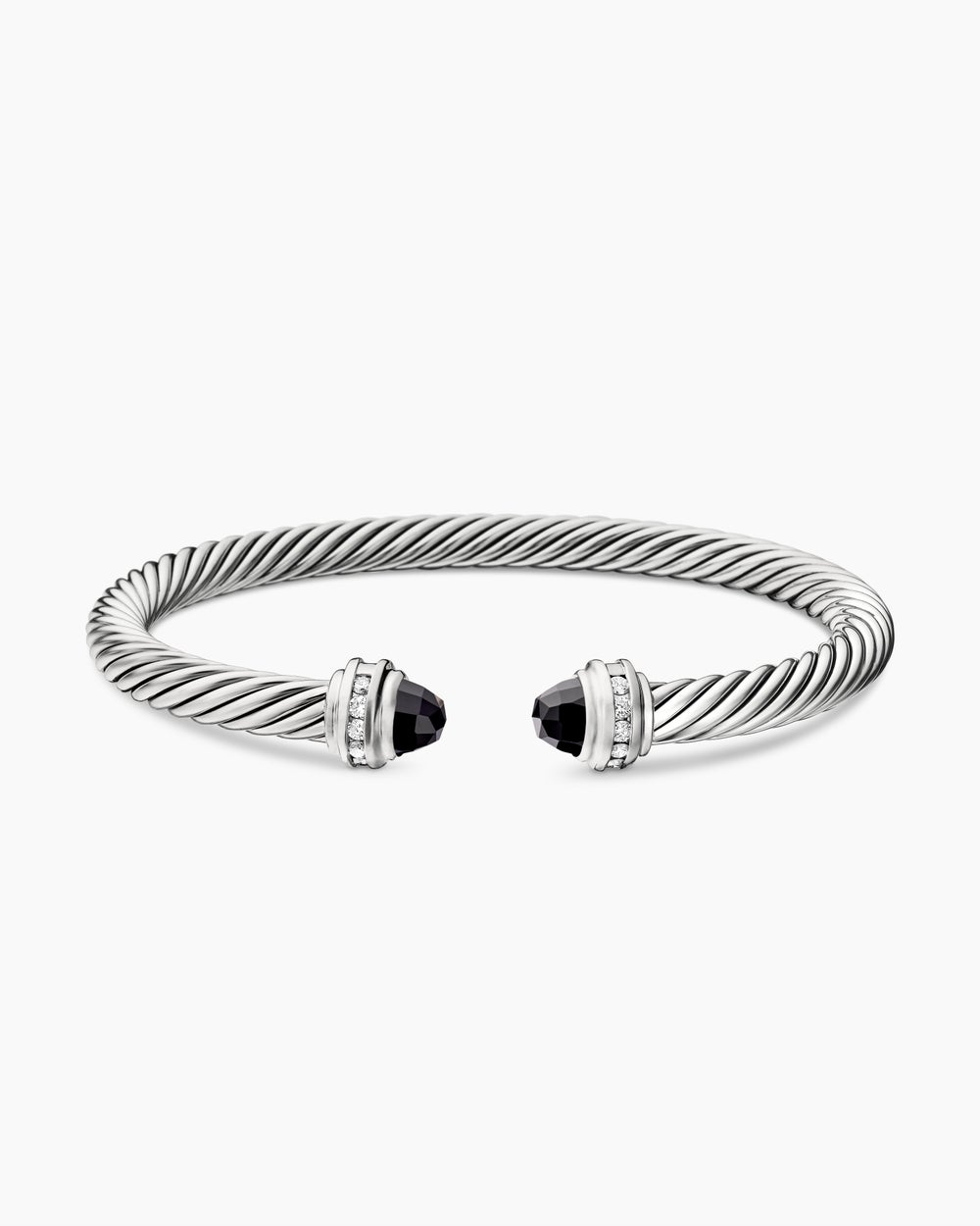 Bracelet Classic Cable en argent sterling avec diamants, 5 mm femmes