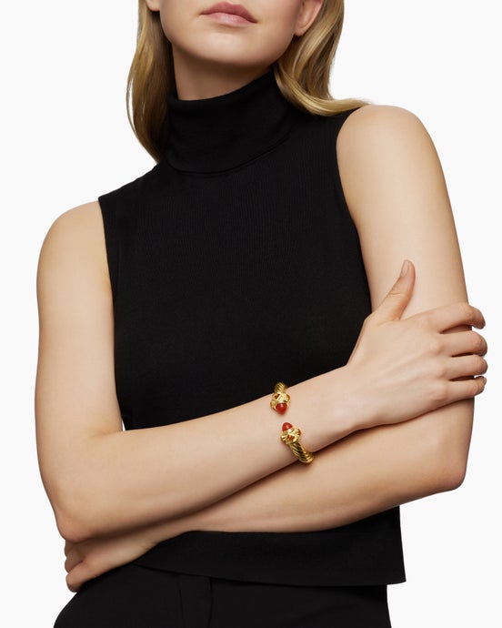 Renaissance® Bracelet in 18K Yellow Gold with Carnelian and Madeira Citrine