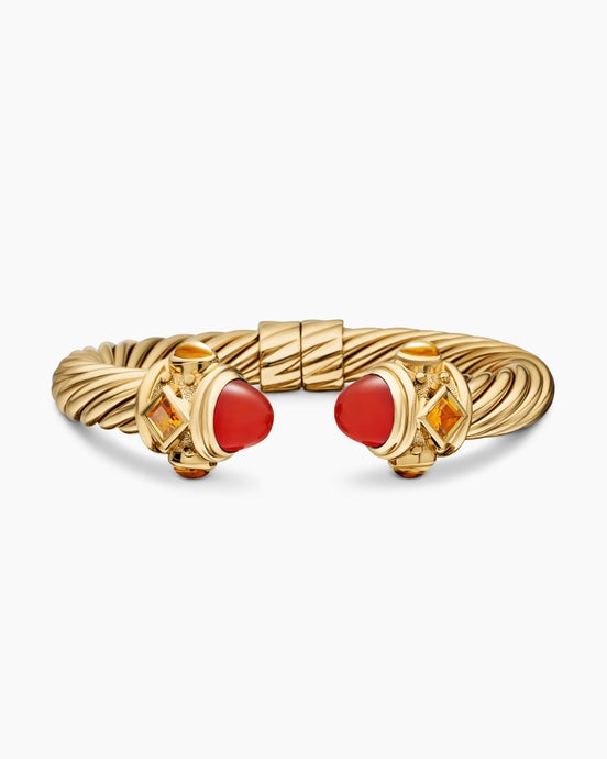 Renaissance® Bracelet in 18K Yellow Gold with Carnelian and Madeira Citrine