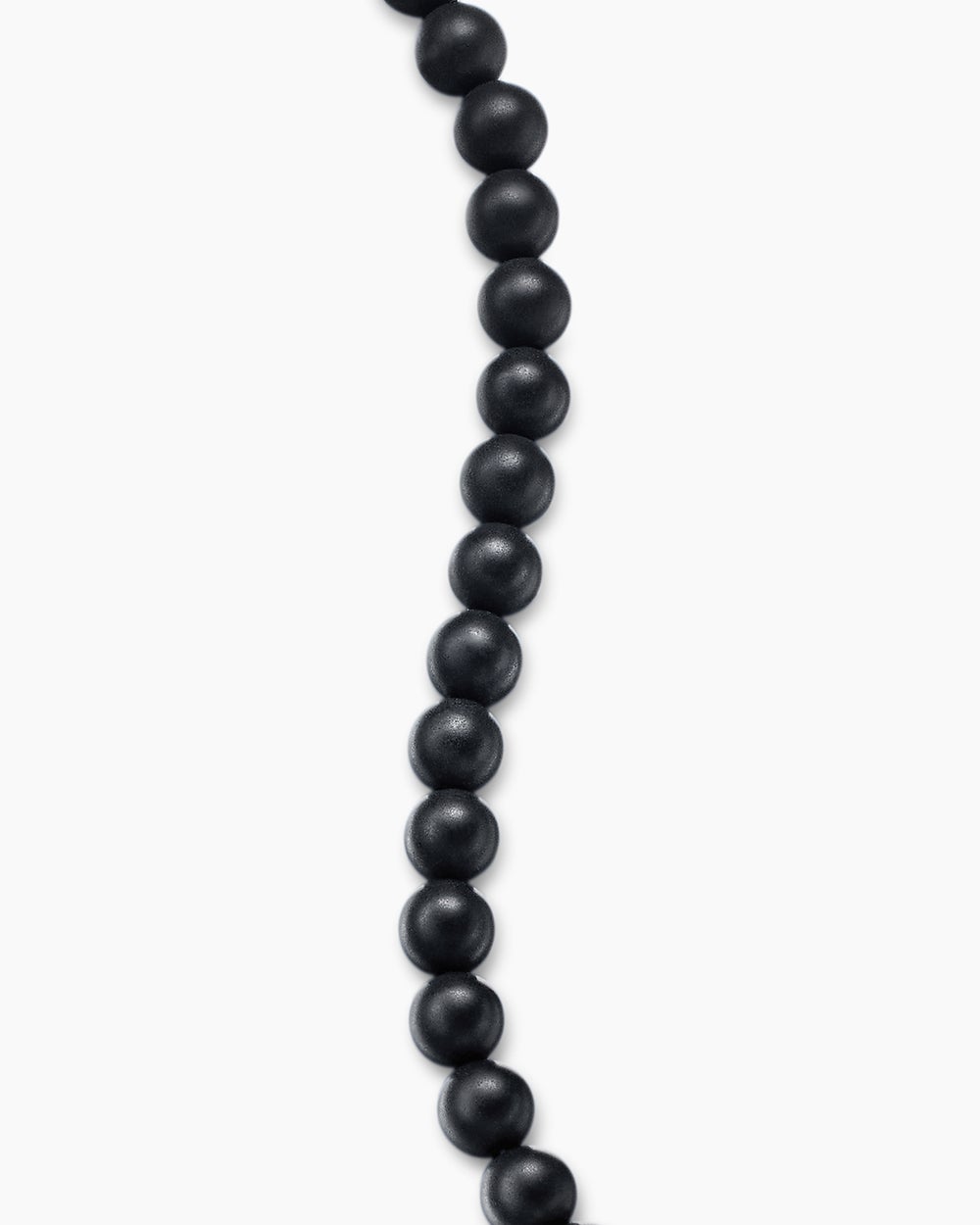 Mens Spiritual Beads Bracelet in Sterling Silver, 6mm