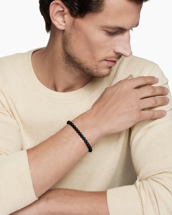 Bracelet Spiritual Beads en argent sterling, 6 mm