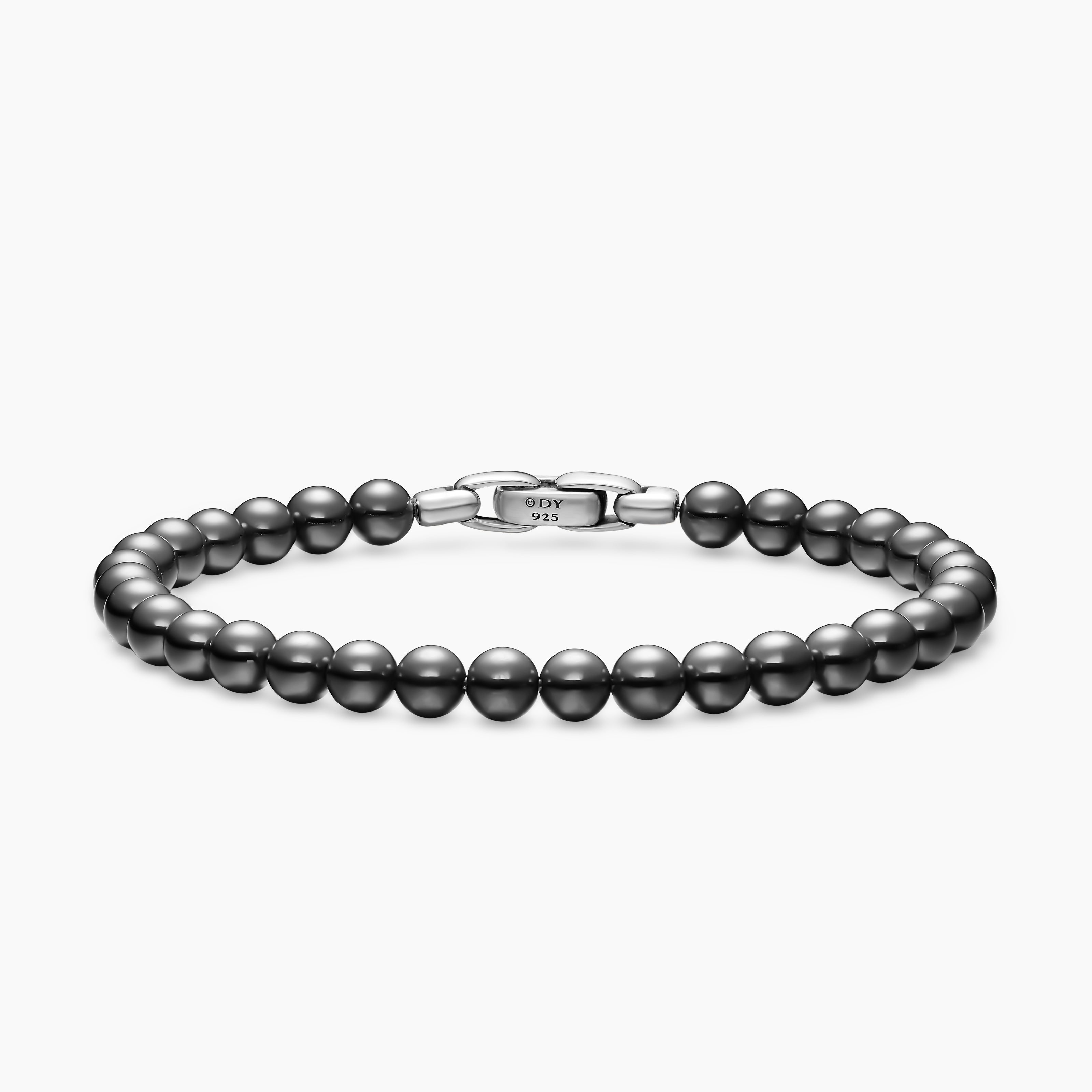Bracelet Spiritual Beads en argent massif, 6 mm homme 