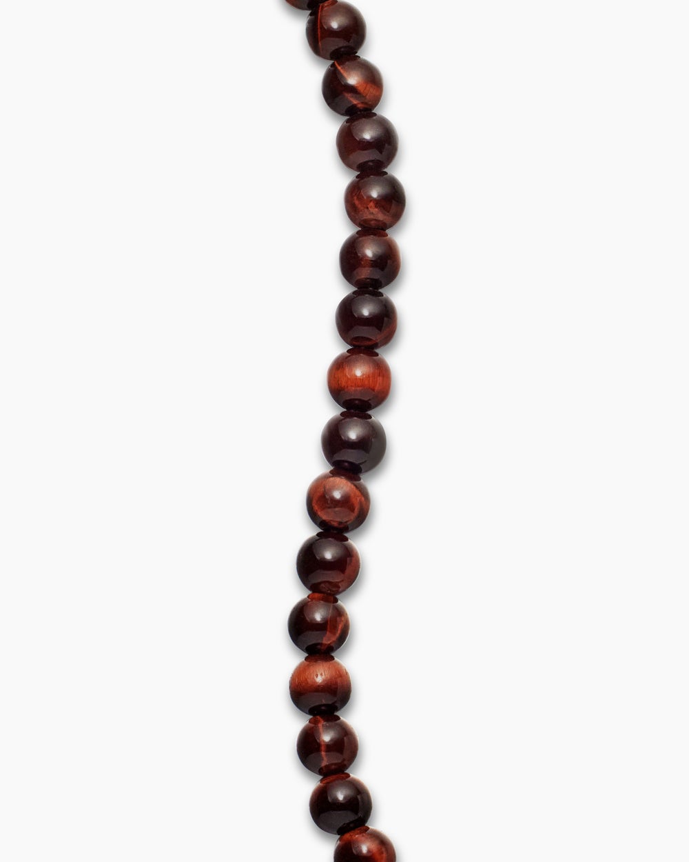 Mens Spiritual Beads Bracelet in Sterling Silver, 6mm
