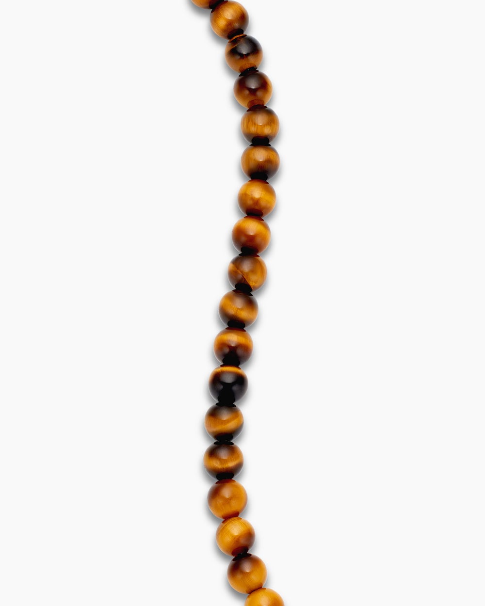 Mens Spiritual Beads Bracelet in Sterling Silver, 6mm