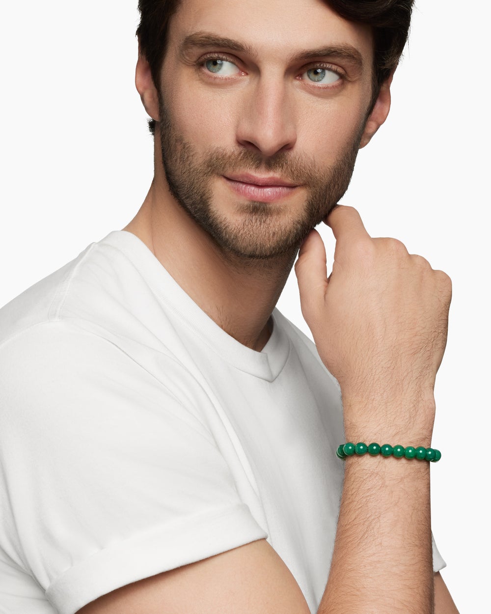 Bracelet Spiritual Beads en argent massif, 8 mm homme