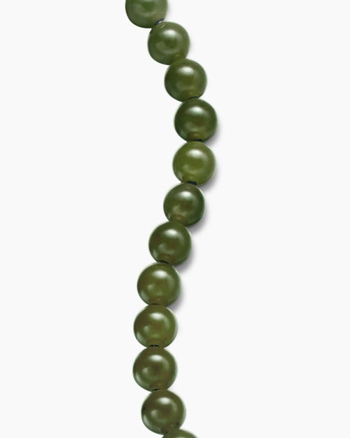 Mens Spiritual Beads Bracelet in Sterling Silver, 8mm