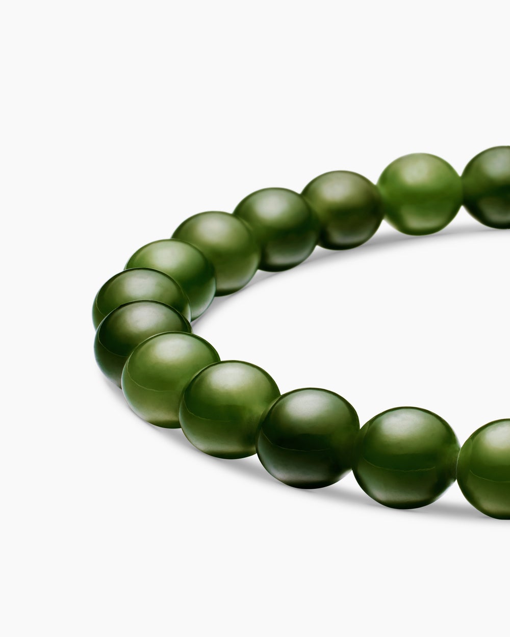 Mens Spiritual Beads Bracelet in Sterling Silver, 8mm