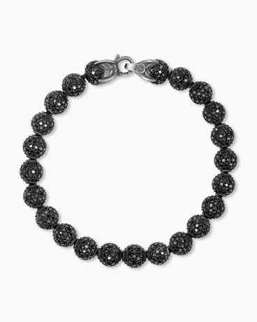 Spiritual Beads Bracelet in Sterling Silver with Pavé, 8mm