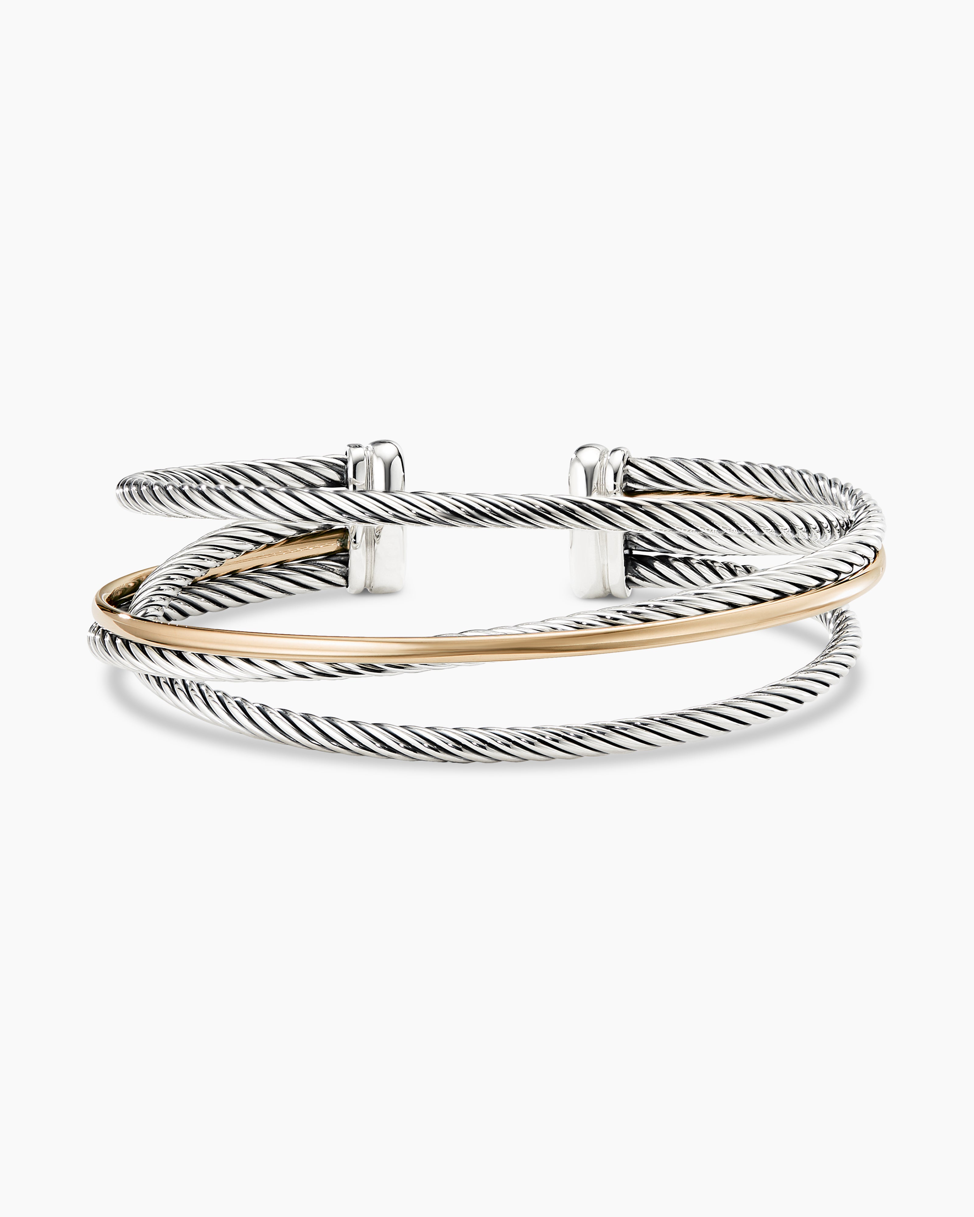David Yurman Cable Crossover Cuff Bracelet at Jill's Consignment