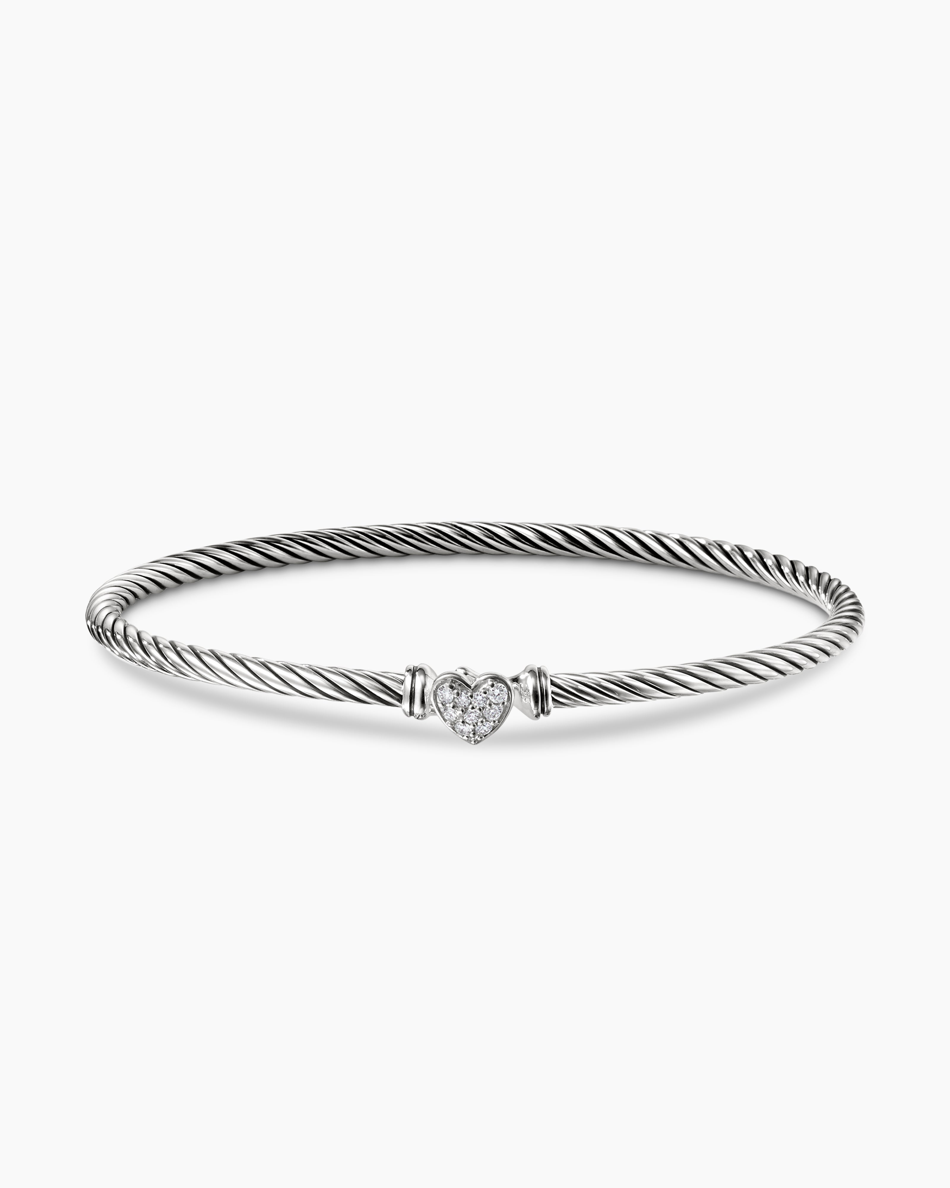 David Yurman 925 Sterling Silver 5mm Woven Rounded Box Link Bracelet 8.5''  | Barry's Pawn and Jewelry