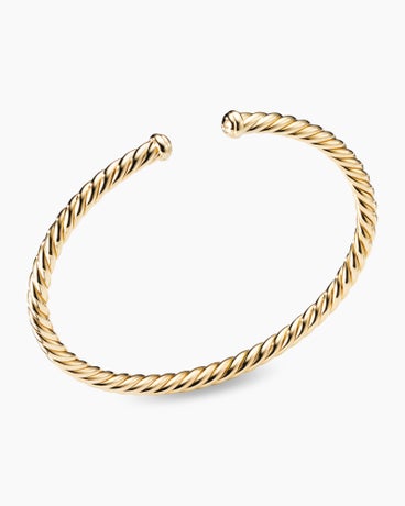 Modern Cablespira® Bracelet in 18K Yellow Gold, 4mm