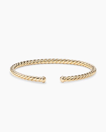 Modern Cablespira® Bracelet in 18K Yellow Gold, 4mm