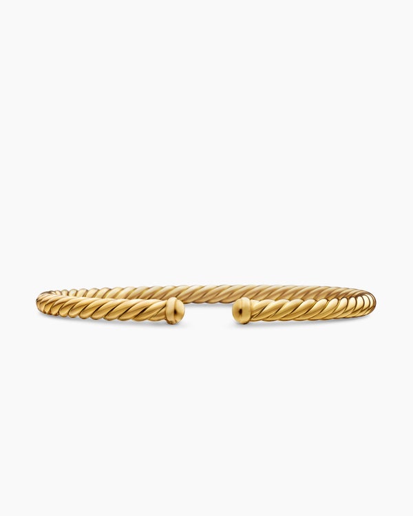 Cable Flex Bracelet in 18K Yellow Gold, 4mm