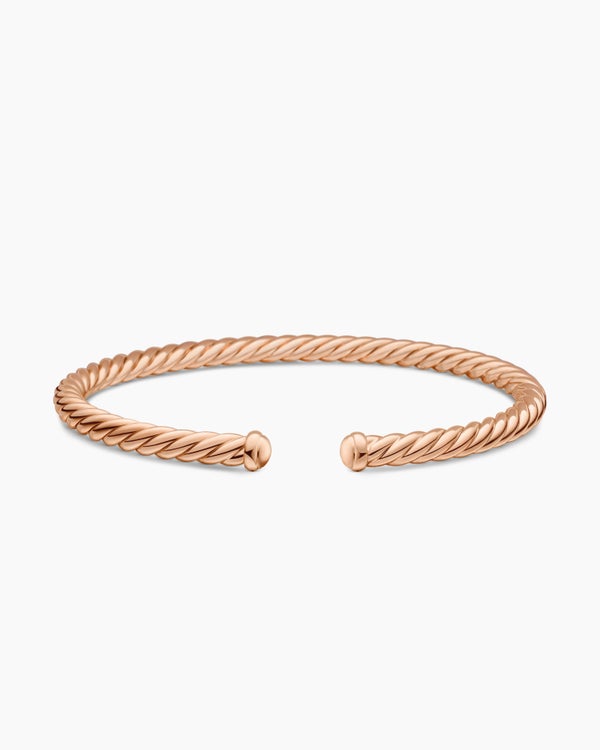 Cable Flex® Bracelet in 18K Rose Gold, 4mm