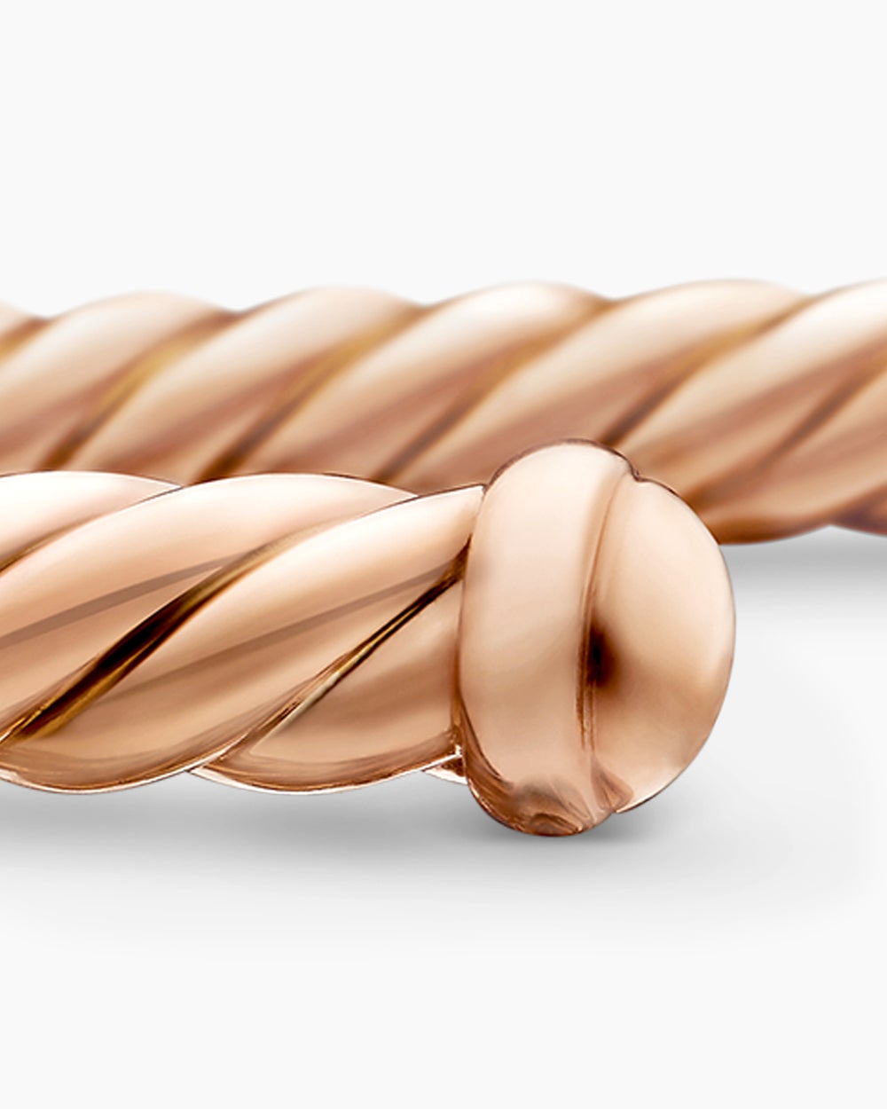 Womens Cable Flex® Bracelet in 18K Rose Gold, 4mm