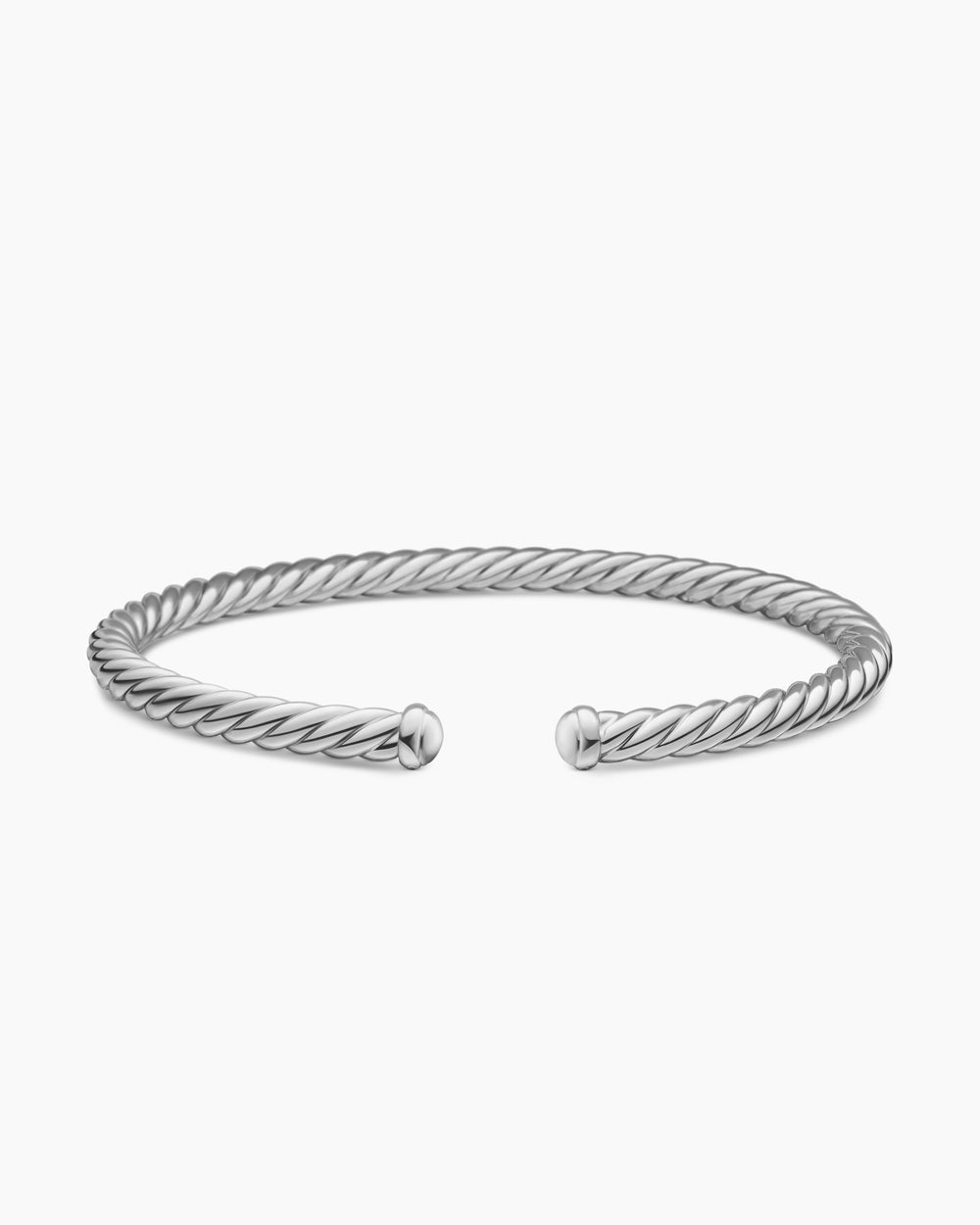 Womens Cable Flex® Bracelet in 18K White Gold, 4mm