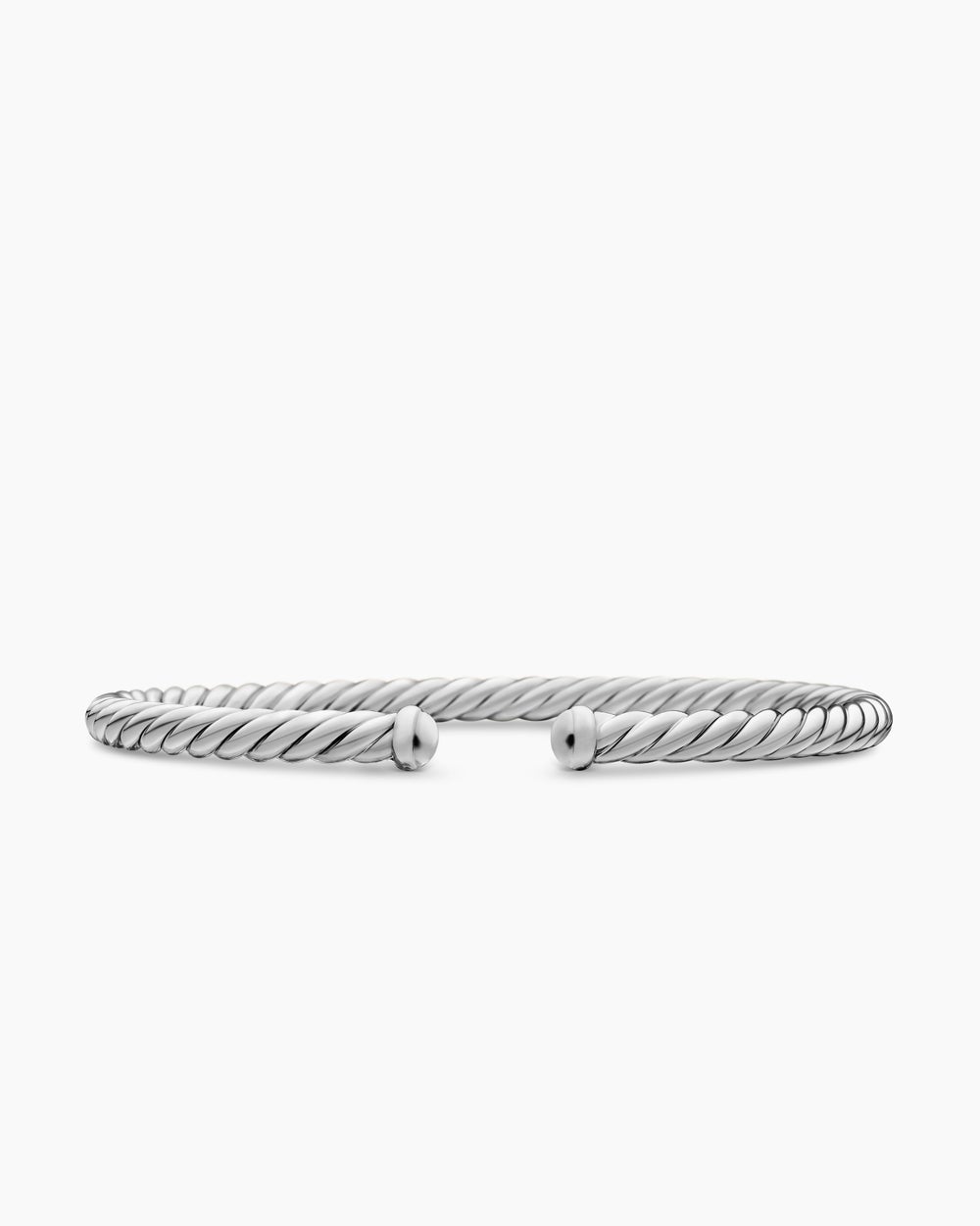 Womens Cable Flex® Bracelet in 18K White Gold, 4mm