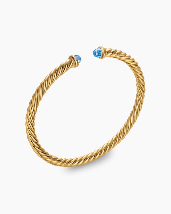Cablespira Flex Bracelet in 18K Yellow Gold, 4mm