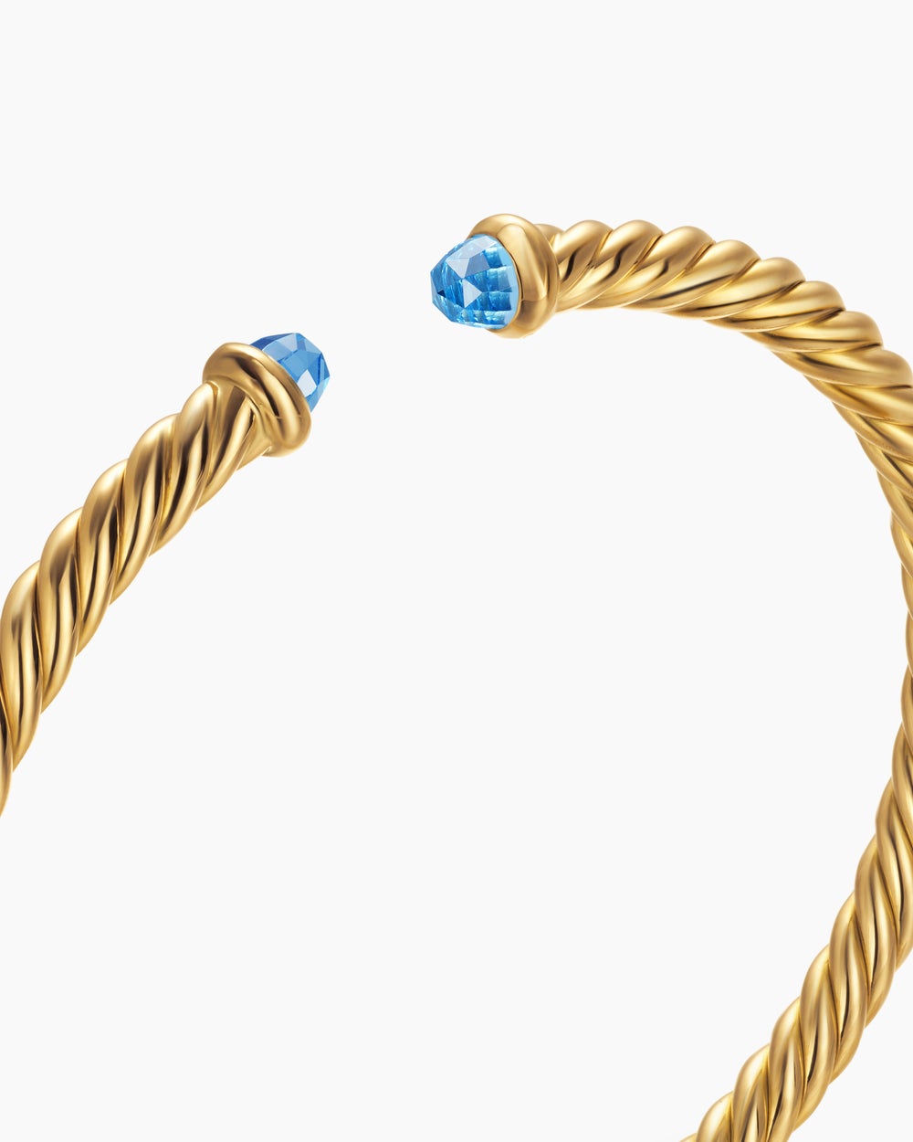 Womens Cablespira Flex Bracelet in 18ct Yellow Gold, 4mm