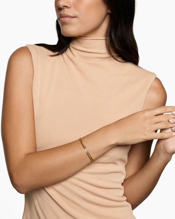 Cablespira Flex Bracelet in 18K Yellow Gold, 4mm