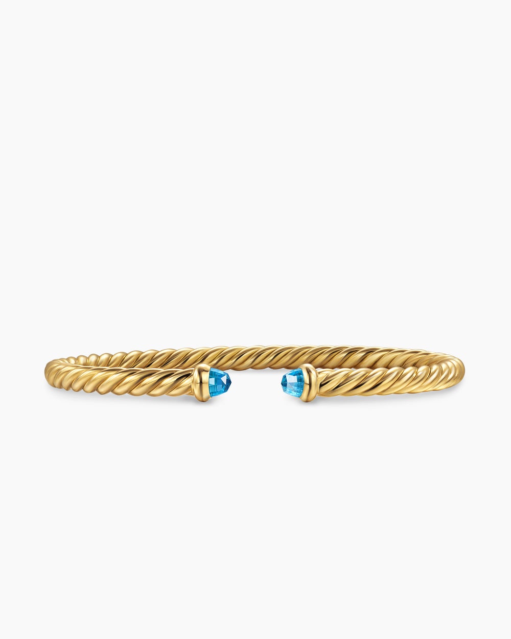 Womens Cablespira Flex Bracelet in 18ct Yellow Gold, 4mm