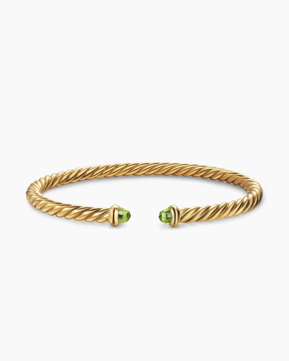 Womens Cablespira Flex Bracelet in 18K Yellow Gold, 4mm