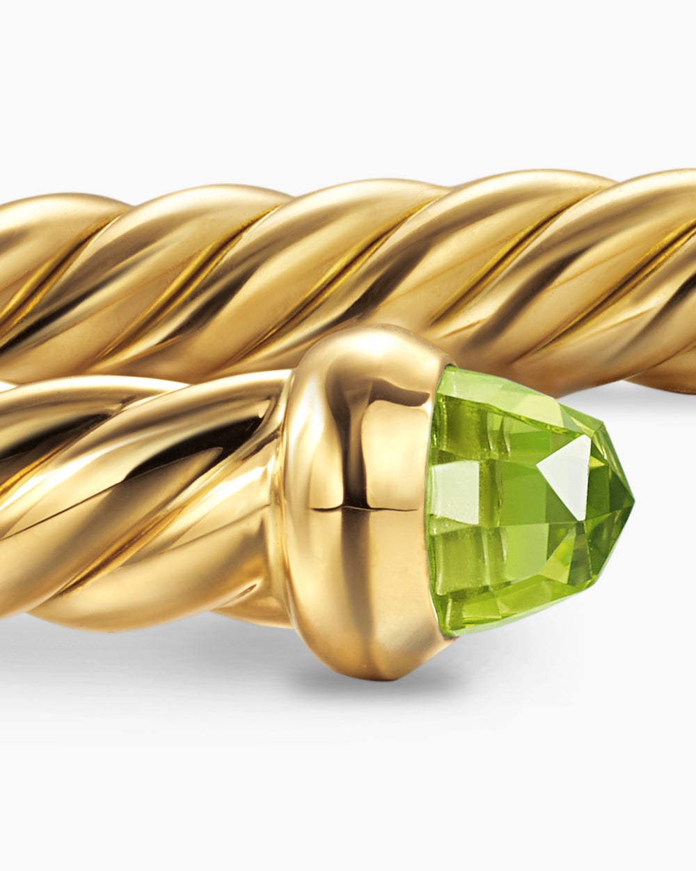 Womens Cablespira Flex Bracelet in 18K Yellow Gold, 4mm