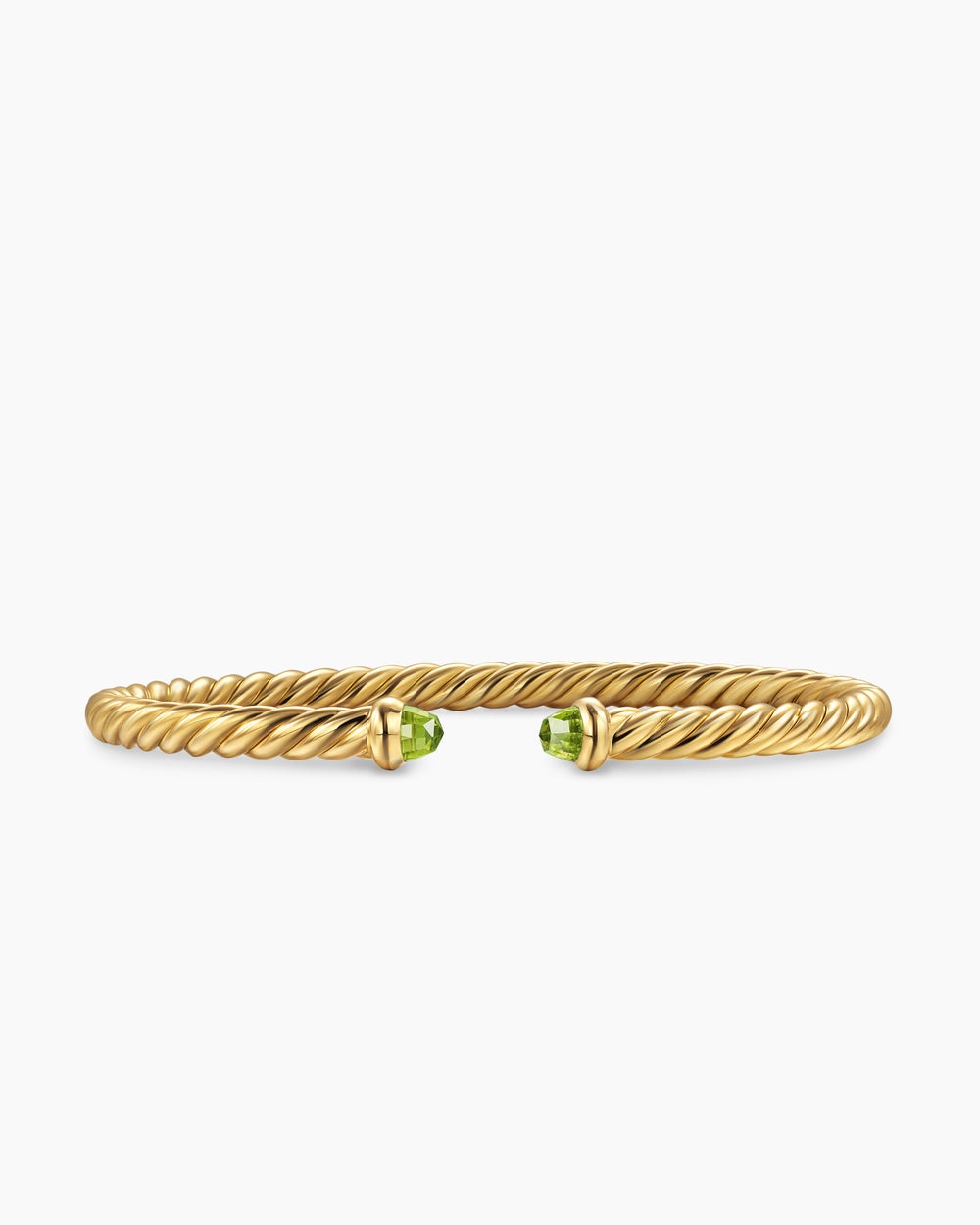 Womens Cablespira Flex Bracelet in 18K Yellow Gold, 4mm