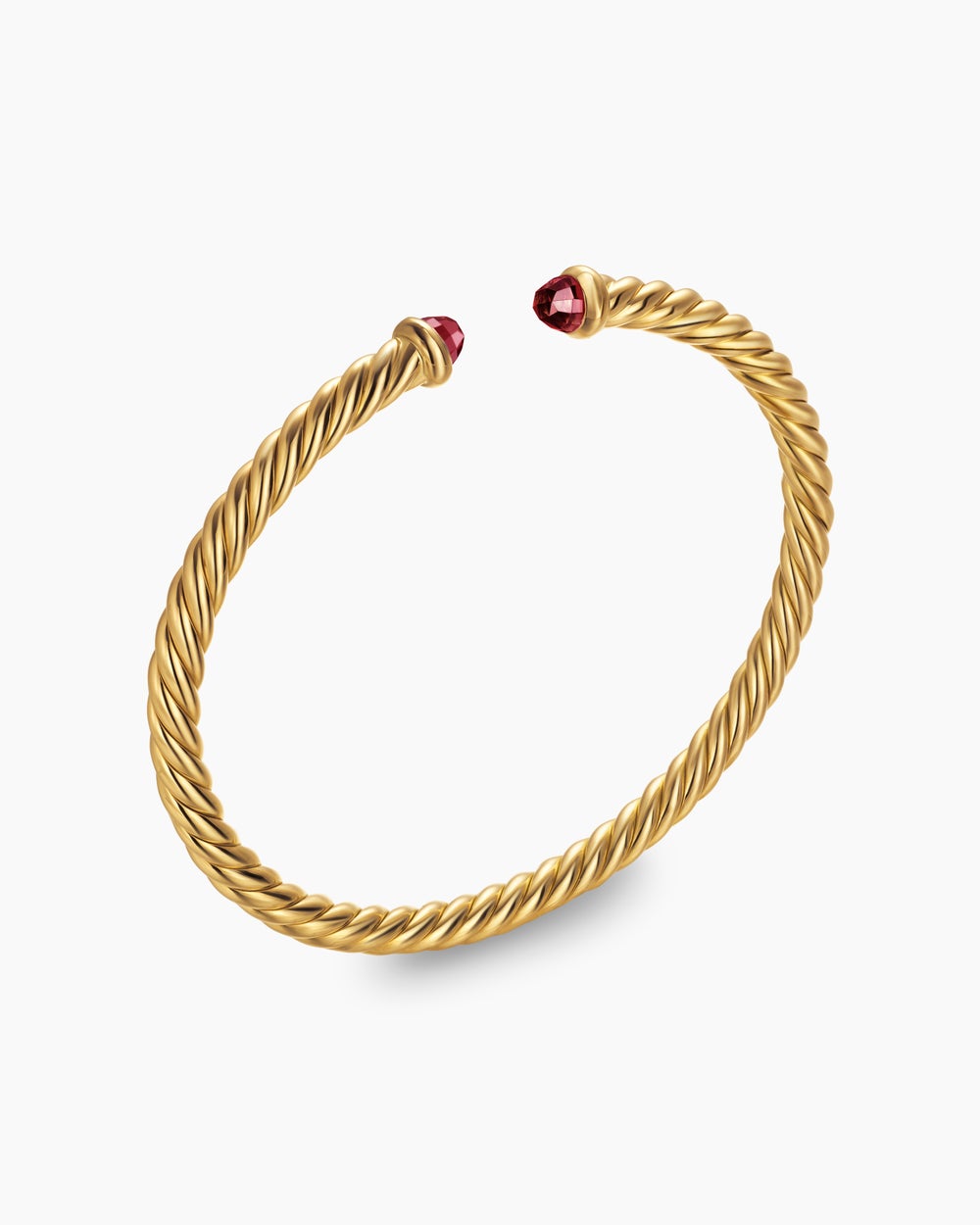 Womens Cablespira Flex Bracelet in 18K Yellow Gold, 4mm