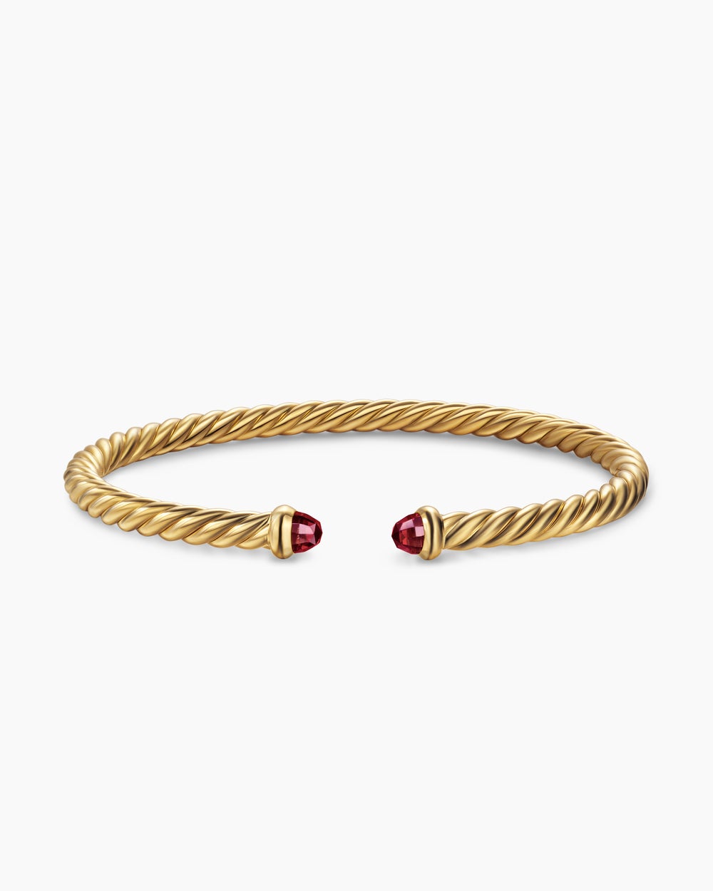 Womens Cablespira Flex Bracelet in 18K Yellow Gold, 4mm