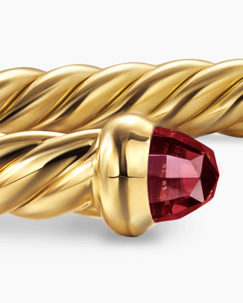 Womens Cablespira Flex Bracelet in 18K Yellow Gold, 4mm